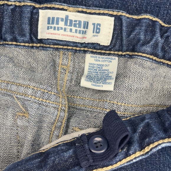 Boys Denim Jeans Urban Pipeline Size 16 Regular - Picture 3 of 3